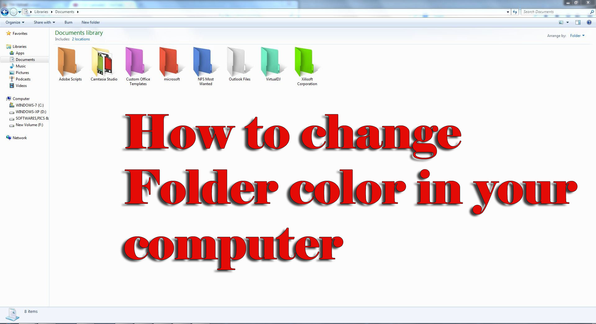 Kaise Banaye Computer Me Colorful Folder
