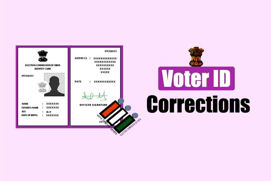 How can I correct my voter ID card online