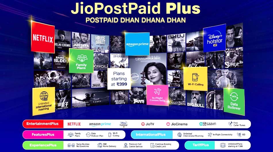 reliance jio new postpaid plus plans