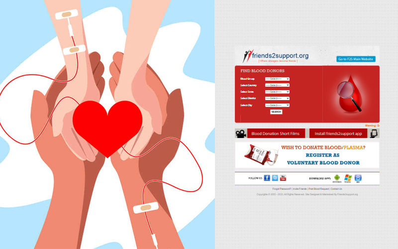 blood donation website